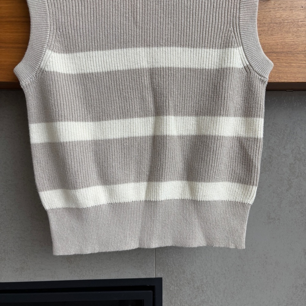 EVERLANE The Cotton Summer Sweater Tank Vest, Size XXS - Picture 4 of 10